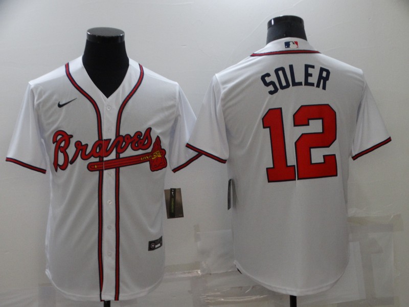2021 Men Atlanta Braves 12 Soler white Nike MLB Jersey